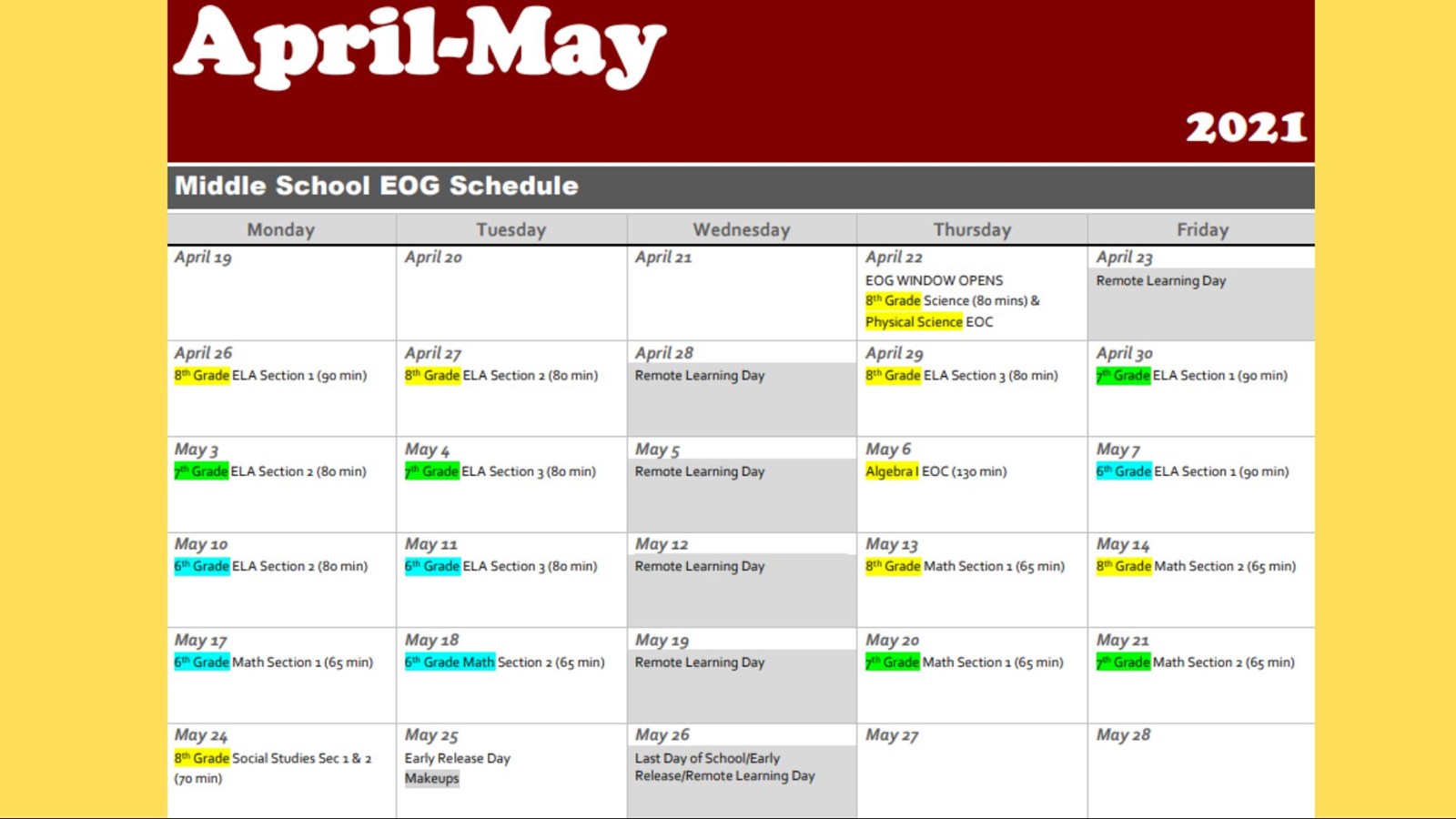 middle-school-eog-schedule